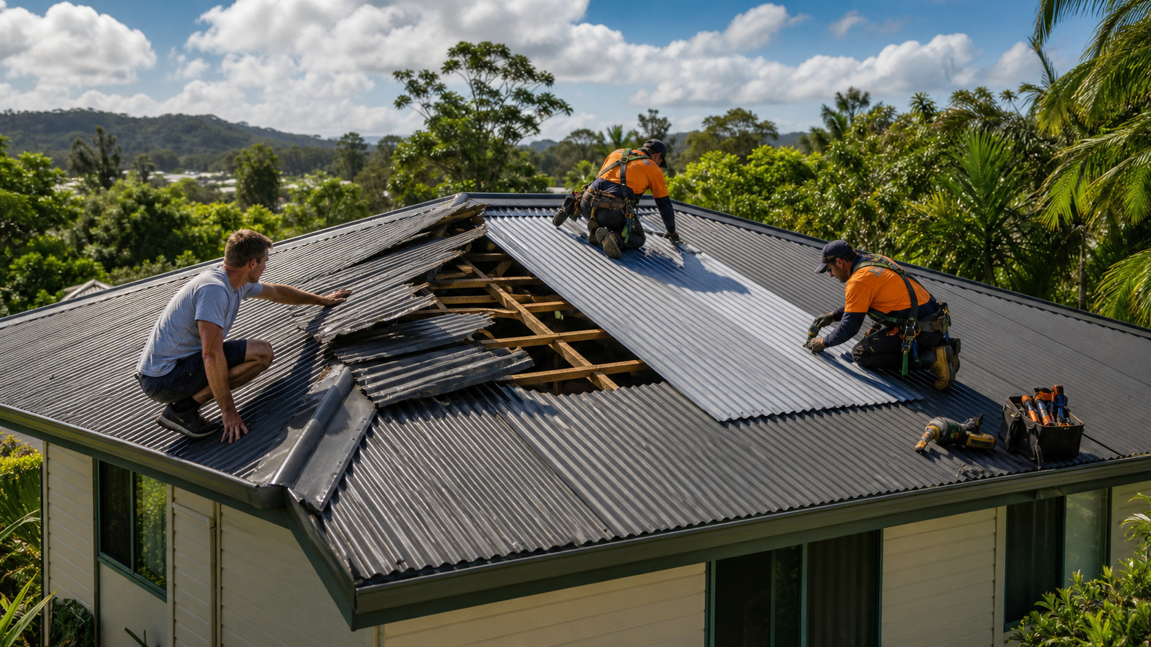 DIY Vs Professional Storm Damage Roof Repairs in Lismore